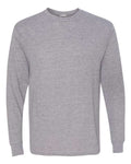Jerzees 21MLR Unisex Dri-Power Performance Long Sleeve T-Shirt - Athletic Heather - front
