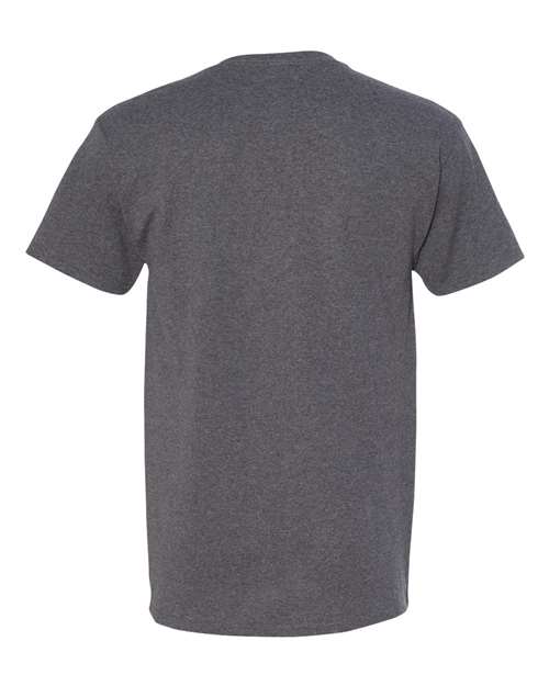 Jerzees 29MPR Unisex Dri-Power 50/50 Pocket T-Shirt - Black Heather - back