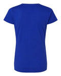 LAT 3507 Women's Fine Jersey V-Neck Tee - Royal - back