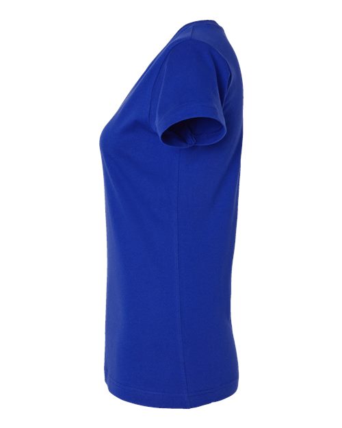 LAT 3507 Women's Fine Jersey V-Neck Tee - Royal - side