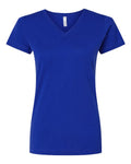 LAT 3507 Women's Fine Jersey V-Neck Tee - Royal - front