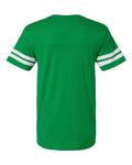 LAT 6937 Unisex Football Fine Jersey Tee - Vintage Green/ White - back