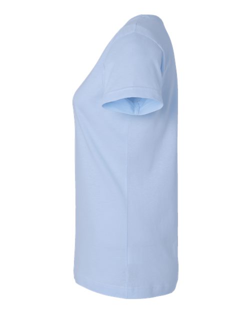 LAT 3516 Women's Fine Jersey Tee - Light Blue - side