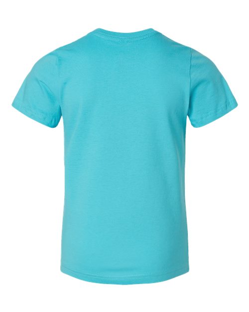 LAT 6101 Youth Fine Jersey Tee - Caribbean - back