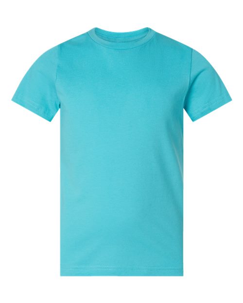 LAT 6101 Youth Fine Jersey Tee - Caribbean - front