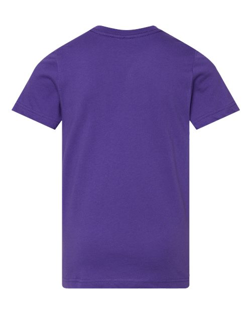 LAT 6101 Youth Fine Jersey Tee - Purple - back