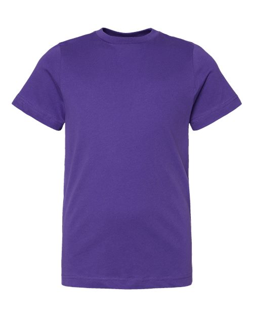 LAT 6101 Youth Fine Jersey Tee - Purple - front