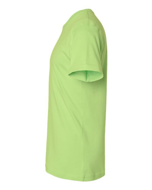 LAT 6901 Unisex Fine Jersey Tee - Key Lime - side