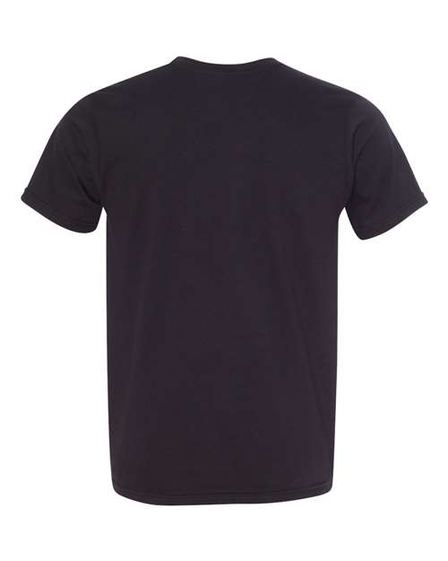 Bayside 5000 Unisex USA-Made Fine Jersey T-Shirt - Black - back
