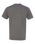Bayside 5000 Unisex USA-Made Fine Jersey T-Shirt - Charcoal - back