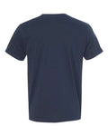 Bayside 5000 Unisex USA-Made Fine Jersey T-Shirt - Navy - back