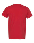 Bayside 5000 Unisex USA-Made Fine Jersey T-Shirt - Red - back