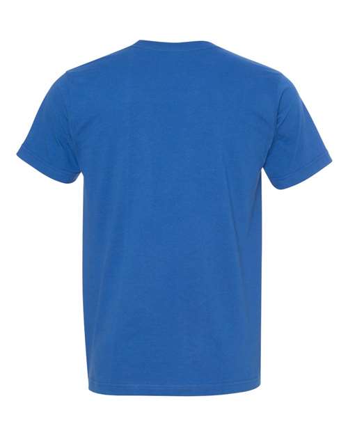 Bayside 5000 Unisex USA-Made Fine Jersey T-Shirt - Royal Blue - back