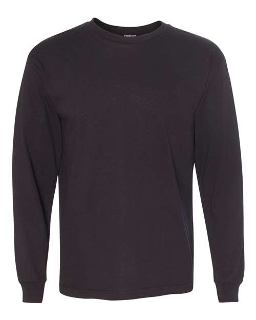 Bayside 5060 Unisex USA-Made Long Sleeve T-Shirt - Black - front