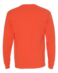 Bayside 5060 Unisex USA-Made Long Sleeve T-Shirt - Bright Orange - back