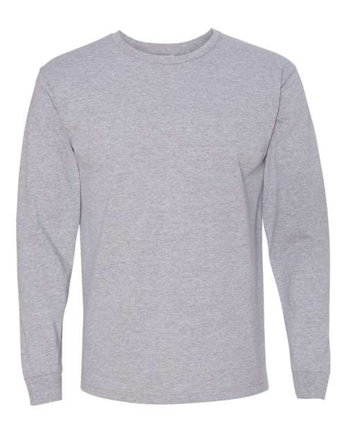 Bayside 5060 Unisex USA-Made Long Sleeve T-Shirt - Dark Ash - front