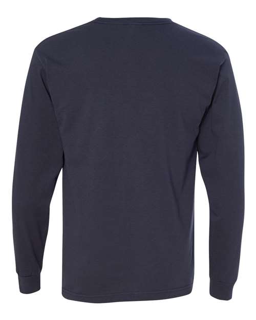Bayside 5060 Unisex USA-Made Long Sleeve T-Shirt - Navy - back