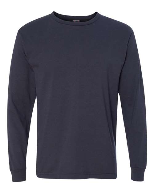 Bayside 5060 Unisex USA-Made Long Sleeve T-Shirt - Navy - front
