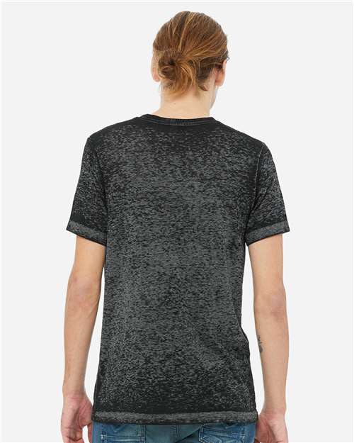 BELLA + CANVAS 3650 Unisex Texture Tee - Black Acid Wash - model back