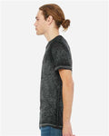 BELLA + CANVAS 3650 Unisex Texture Tee - Black Acid Wash - model side