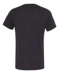 Bella + Canvas 3415 Triblend V-Neck Tee - Solid Black Triblend - back