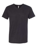 Bella + Canvas 3415 Triblend V-Neck Tee - Solid Black Triblend - front