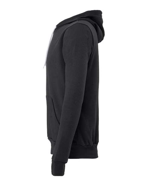 Bella+Canvas 3719 Unisex Sponge Fleece Pullover Hoodie - Dark Grey - side