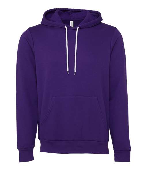Bella+Canvas BC3719 Unisex Sponge Fleece Pullover Hoodie - Team Purple - front
