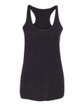 BELLA + CANVAS 8430 Women's Triblend Racerback Tank - Solid Black Triblend - front