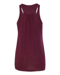 BELLA + CANVAS 8800 Women's Flowy Racerback Tank - Maroon - back