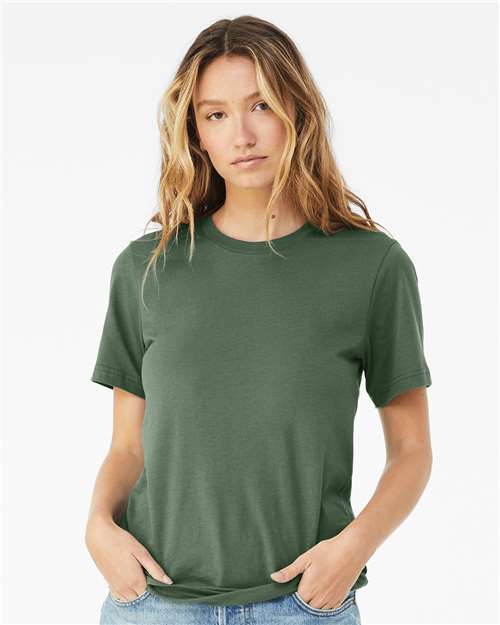 Bella+Canvas 3001 Unisex Jersey Short Sleeve Tee - Pine - model front