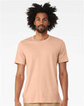 Bella+Canvas 3001 Unisex Jersey Short Sleeve Tee - Peach - model front