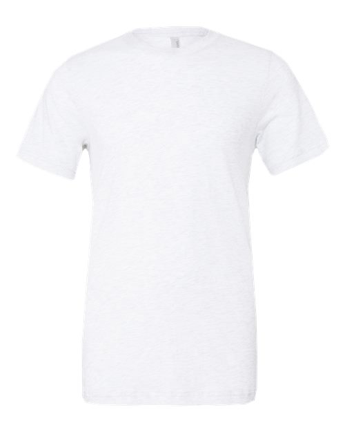 Bella+Canvas BC3413 Unisex Triblend Short Sleeve Tee - Solid White Triblend - front