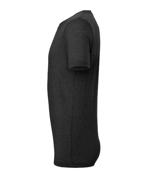 Bella+Canvas 3413 Unisex Triblend Short Sleeve Tee - Solid Dark Grey Triblend - side