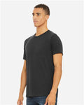 Bella+Canvas 3413 Unisex Triblend Short Sleeve Tee - Solid Dark Grey Triblend - model side