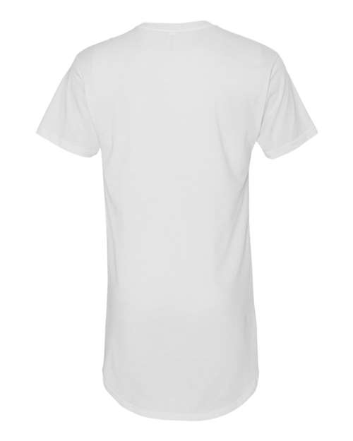 BELLA + CANVAS 3006 Men's Long Body Urban Tee - White - back