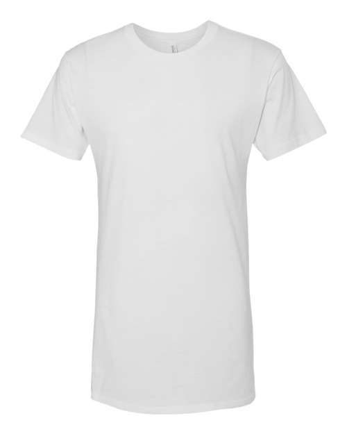BELLA + CANVAS 3006 Men's Long Body Urban Tee - White - front