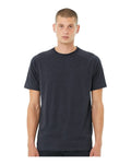 BELLA + CANVAS 3201 Men's Heather CVC Raglan Tee - Heather Navy - model front