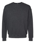 Bella + Canvas 3945 Sponge Fleece Drop Shoulder Crewneck Sweatshirt - Dark Grey Heather - flat front
