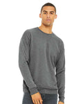 Bella + Canvas 3945 Sponge Fleece Drop Shoulder Crewneck Sweatshirt - Deep Heather - model front