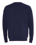 Bella + Canvas 3945 Sponge Fleece Drop Shoulder Crewneck Sweatshirt - Navy - back