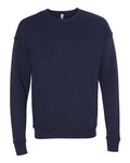 Bella + Canvas 3945 Sponge Fleece Drop Shoulder Crewneck Sweatshirt - Navy - front