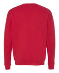 Bella + Canvas 3945 Sponge Fleece Drop Shoulder Crewneck Sweatshirt - Red - back