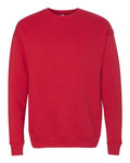 Bella + Canvas 3945 Sponge Fleece Drop Shoulder Crewneck Sweatshirt - Red - front