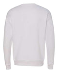 Bella + Canvas 3945 Sponge Fleece Drop Shoulder Crewneck Sweatshirt - White - back