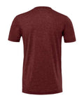 Bella+Canvas 3413 Unisex Triblend Short Sleeve Tee - Cardinal Triblend - back