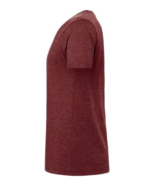 Bella+Canvas 3413 Unisex Triblend Short Sleeve Tee - Cardinal Triblend - side