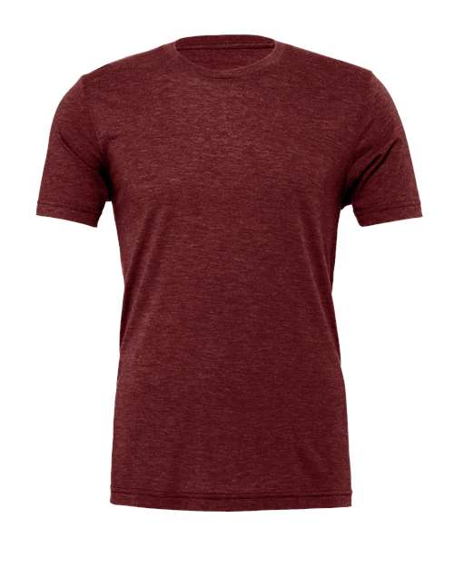 Bella+Canvas 3413 Unisex Triblend Short Sleeve Tee - Cardinal Triblend - front