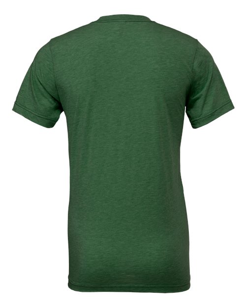 Bella+Canvas 3413 Unisex Triblend Short Sleeve Tee - Grass Green Triblend - back