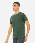 Bella+Canvas 3413 Unisex Triblend Short Sleeve Tee - Grass Green Triblend - model side